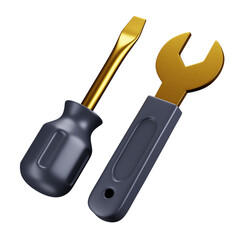 screwdriver and wrench
