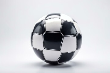 soccer ball on white background. Generative AI