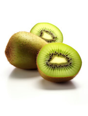 Fototapeta premium Kiwi Fruit Studio Shot Isolated on Clear Background, Food Photography, Generative AI