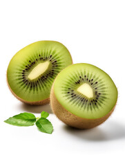 Fototapeta premium Kiwi Fruit Studio Shot Isolated on Clear Background, Food Photography, Generative AI
