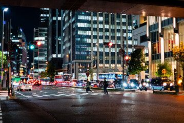 Fototapeta premium 【東京】有楽町駅周辺と夜景