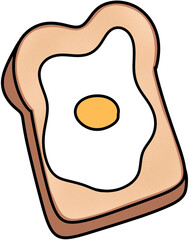fried egg on toast