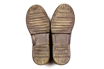 Shoe sole. Shoe soles, repair, restoration. Shoe sole repair,heel of a man's shoe