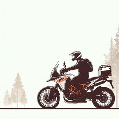 biker on motorcycle