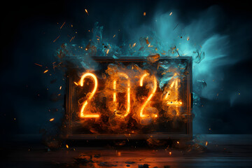 New year illustration 2024
