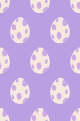 seamless pattern with cute egg