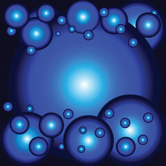 Blue circle abstract illustration vector 