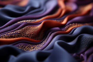 A sumptuous fabric texture, showcasing its patterns, weaves, and tactile appeal, generative AI