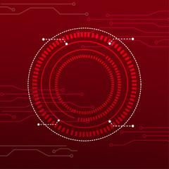 Vector technological background with abstract shapes