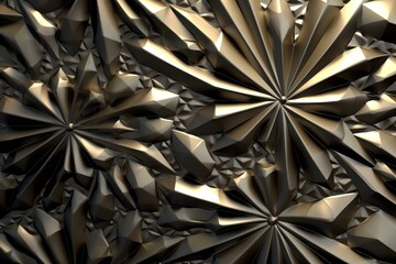 Patterned metallic background. Generative AI