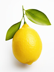 Lemon Studio Shot Isolated on Clear Background, Food Photography, Generative AI