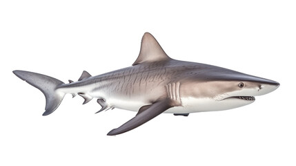 Obraz premium Shark,ocean creature,whole shark isolated on transparent background,transparency 