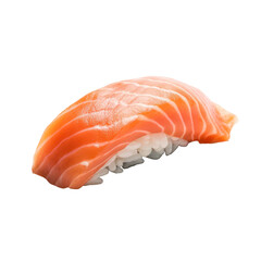 Salmon sushi,japanese food isolated on transparent background,transparency 