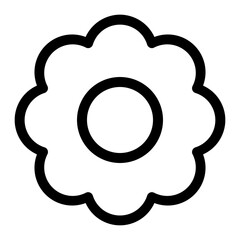 paper flower day of the dead icon illustration