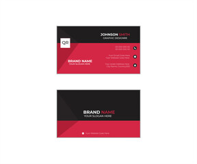 White and orange business cred template. Modern creative business card and name card, Business Card Layout.