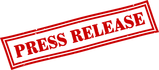 Press release square grunge rubber stamp