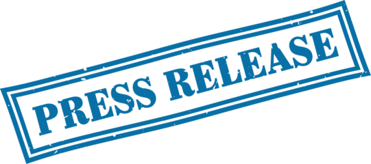 Press release square grunge rubber stamp