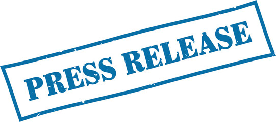 Press release square grunge rubber stamp