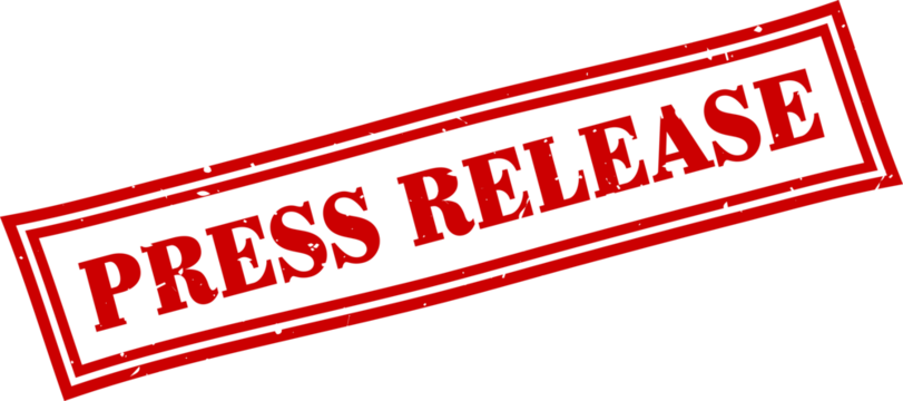 Press release square grunge rubber stamp