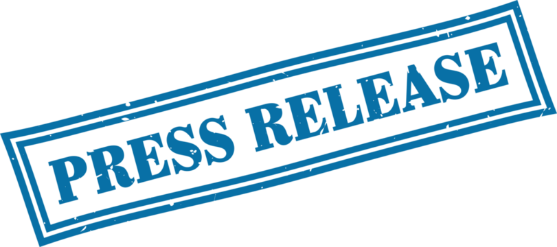 Press release square grunge rubber stamp