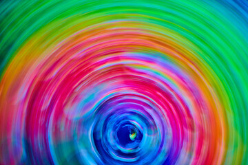 Spectacular tie dye abstract ripple of rainbow colors