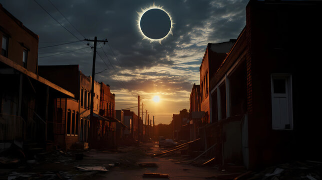 the eclipse from urban locations