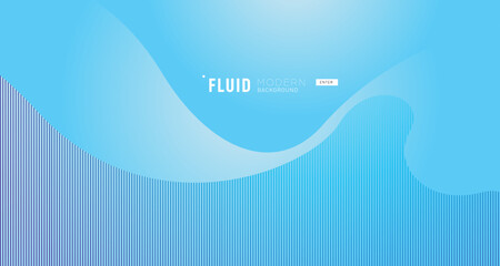 Blue waves background vector. Fluid gradient shapes composition. Futuristic design concept. Trendy.