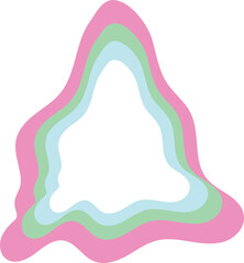 wave border frame hand drawn doodle