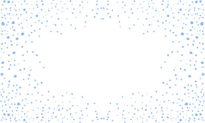 Vector hand drawn blue polka dot background
