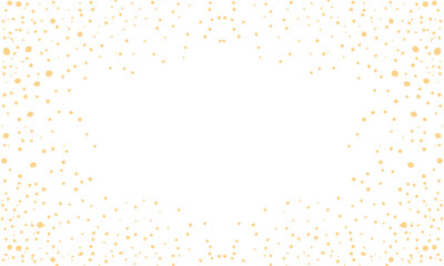 Vector hand drawn yellow polka dot background