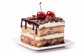 Cake isolated on white background.