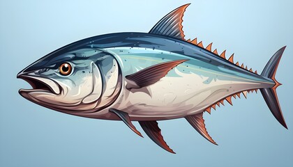 mackerel fish isolated 