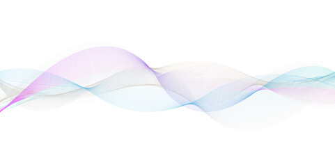 Blue and pink pastel wave background. Vector illustration.