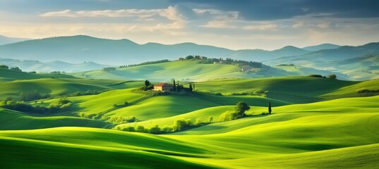 Green hills .