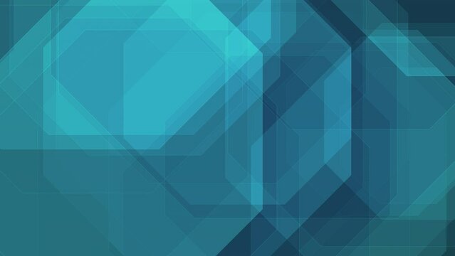 Abstract shapes wallpaper flowing octagons in smooth and creative composition for modern layout. Dynamic octagon pattern technology concept background with moving shapes for futuristic presentation