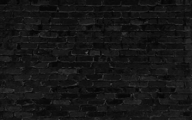 Luxury black metal gradient background with distressed brick wall texture. Vector illustration
