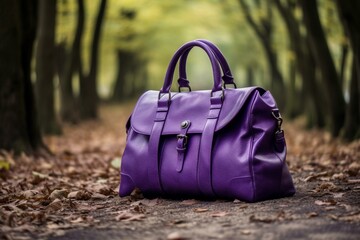 Purple bag, high-quality pictures. Generative AI