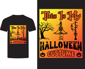 Custume Halloween T-shirt Design