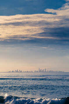 Cityscape across the water.