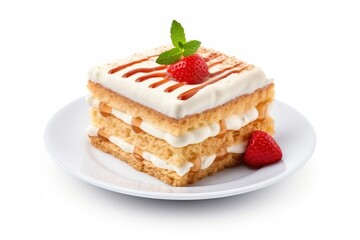 Cake isolated on white background.