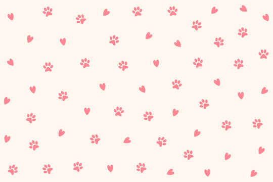adorable paw print pattern background perfect for kids and animal lover