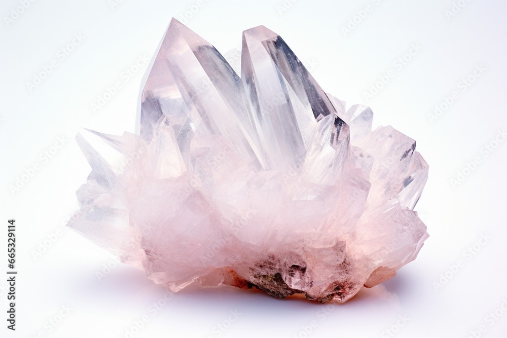 Aufkleber Generative AI : Pure Quartz Crystal cluster