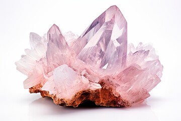 Generative AI : Pure Quartz Crystal cluster