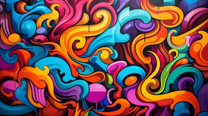 Graffiti Wall Background, Street Graffiti Wallpaper, Graffiti Patt