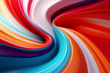Abstract 3D background with vibrant colors and focus. Generative AI