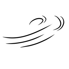 illustration of blowing wind