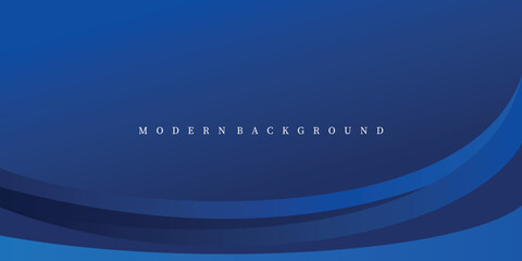 Abstract blue curve background. Modern blue vector background. Geometric background design