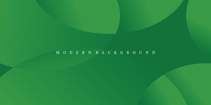Abstract green circle background. Modern green vector background. Geometric background design	