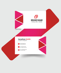 Abstract simple creative modern and clean professional business card template design with texture, elegant corporate business card design.