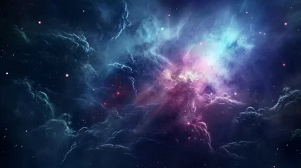 Plexiglas foto achterwand Stunning space nebula. This image's components were provided by NASA. © Muqeet 
